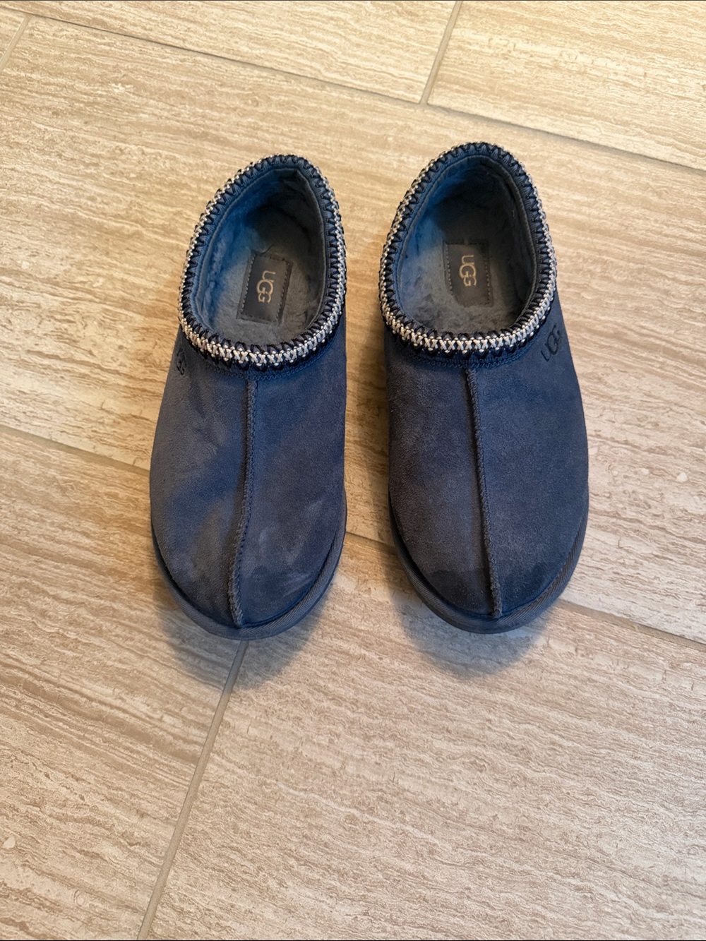 UGG Navy Blue slip-ons